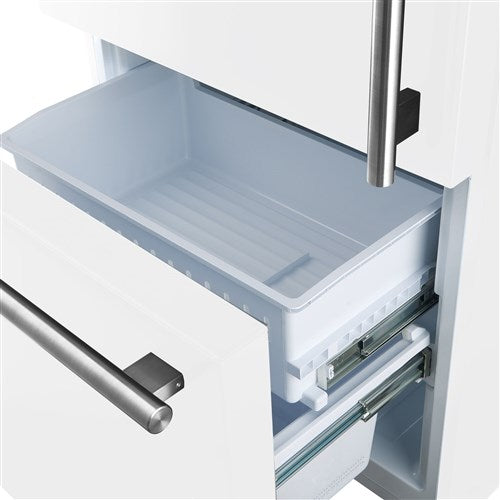 Forno Espresso/FFFFD1786-31WHT 17 CF Bottom Mount Refrigerator, Ice Maker, Left Swing - White