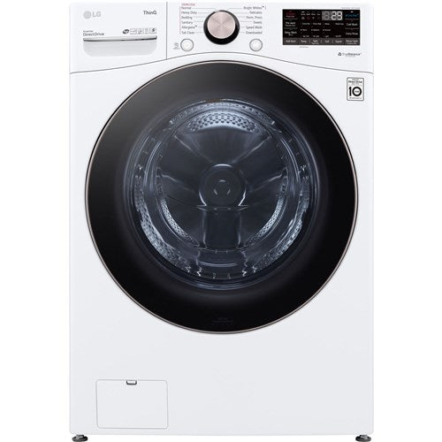 LG 4.5 CF Ultra Large Capacity FL Washer w/ AIDD, Turbowash, Steam, Wi-Fi - White
