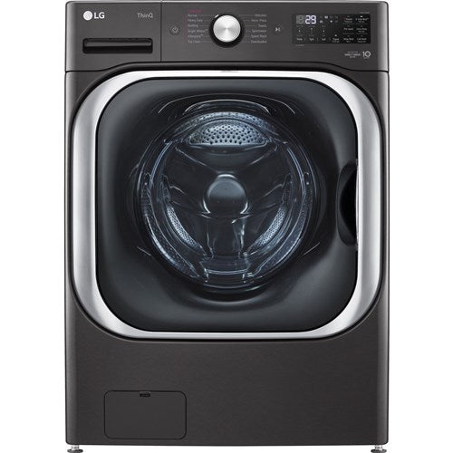 LG 5.2 CF Mega Capacity Front Load Washer with TurboWash, Steam, AIDD, WIFI - Black Steel