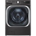 LG 5.2 CF Mega Capacity Front Load Washer with TurboWash, Steam, AIDD, WIFI - Black Steel