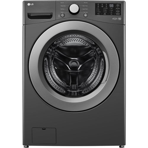 LG 5.0 CF Ultra Large Capacity Front Load Washer with ColdWash, NFC Tag On - Middle Black