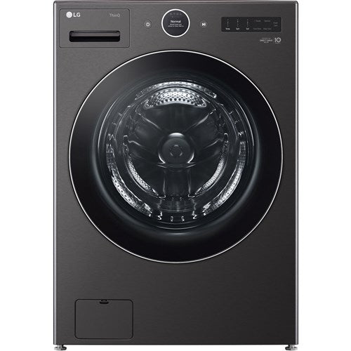 LG/WM6700HBA 5.0 CF Ultra Large Capacity Front Load Washer, ezDispense, Wifi - Black Steel