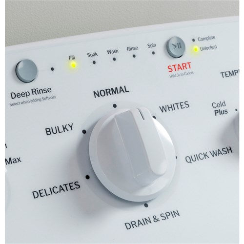 GE/HTW265ASWWW 3.9 CF HOTPOINT Top Load Washer, Heavy-Duty Agitator - White