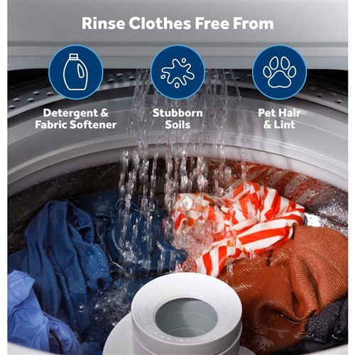 GE/HTW265ASWWW 3.9 CF HOTPOINT Top Load Washer, Heavy-Duty Agitator - White