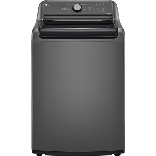 LG/WT8405CB 5.5 CF Top Load Washer, TurboWash 3D, Wi-Fi, Easy Unload, Agitator - Black Matte