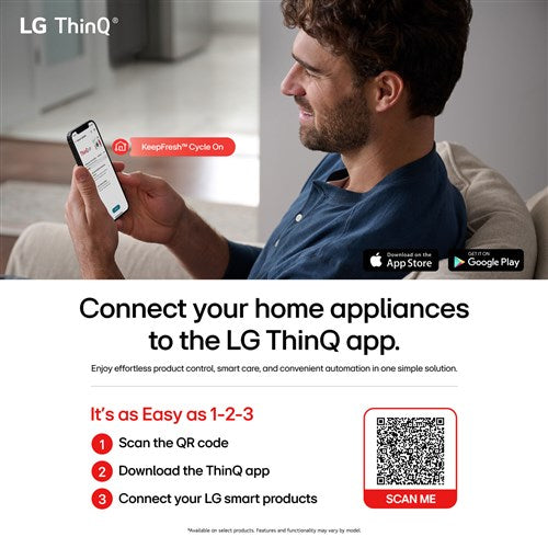 LG 5.0 CF Top Load Washer, TurboWash3D, Wi-Fi, Easy Unload - White