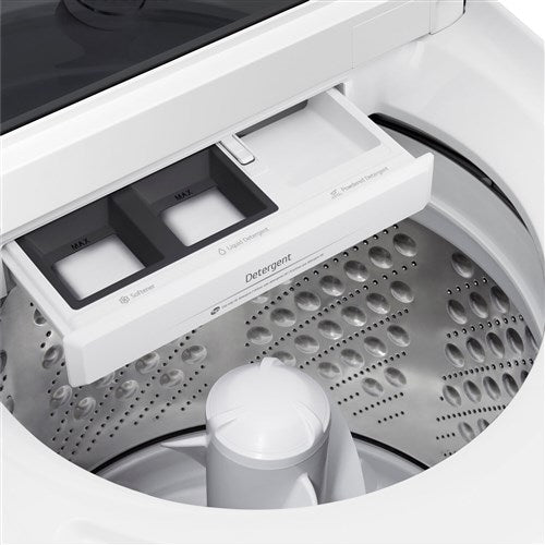 LG 4.8 CF Top Load Agitator Washer, TurboWash3D, Wi-Fi, Easy Unload - White