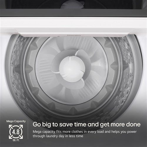 LG 4.8 CF Top Load Agitator Washer, TurboWash3D, Wi-Fi, Easy Unload - White