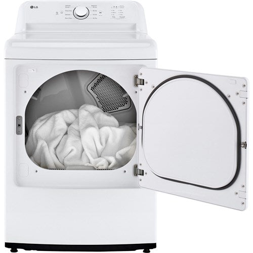 LG 7.3 CF Ultra Large High Efficiency Gas Dryer - White