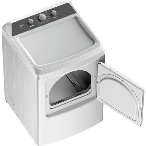 Midea 6.7 CF Gas Dryer, Sensor Dry - White