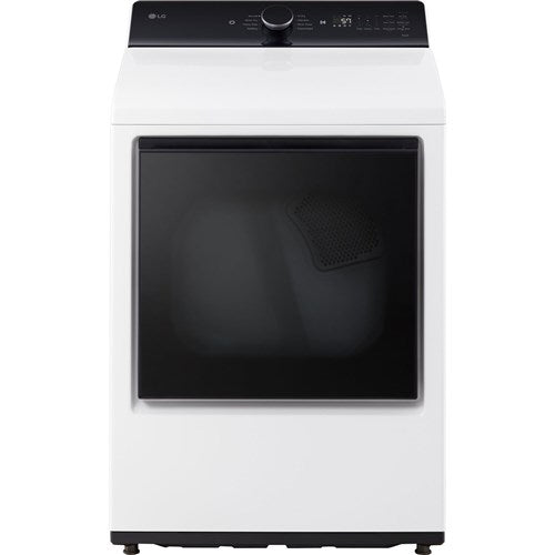 LG 7.3 CF Gas Dryer, EasyLoad, AI Sensor Dry - Alpine White