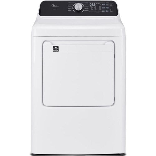 Midea 7.0 CF Gas Dryer, Sensor Dry - White