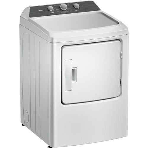 Midea 7.0 CF Electric Dryer, Sensor Dry - White
