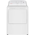 GE/HTX26EASWWW 6.2 CF HOTPOINT Electric Dryer, Reversible Door, Long Venting - White