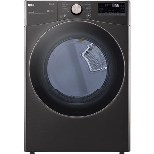LG 7.4 CF Ultra Large Capacity Electric Dryer w/Sensor Dry, Truesteam, Wi-Fi - Black Steel