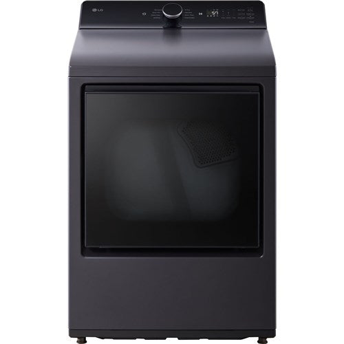 LG 7.3 CF Electric Dryer, Wi-Fi, Easy Load, AI Sensor Dry - Black Matte
