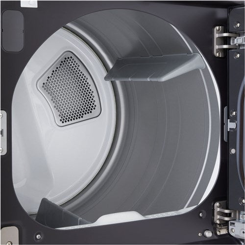 LG 7.3 CF Electric Dryer, Wi-Fi, Easy Load, AI Sensor Dry - Black Matte