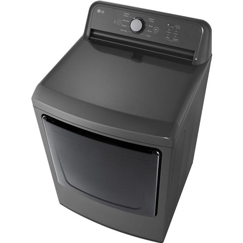 LG 7.3 CF Electric Dryer, Sensor Dry, NeverRust Stainless Steel Drum - Monochrome Grey