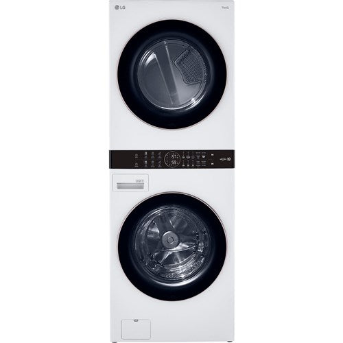 LG 4.5 CF / 7.4 CF Electric Washtower with Center Control - White