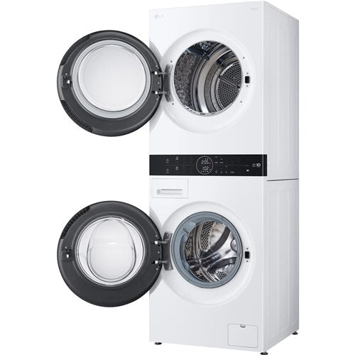 LG 2.4 CF / 4.2 CF Dual Inverter Heat Pump Ventless Dryer, AIDD - White