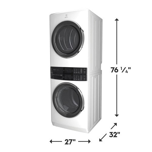 Electrolux/ELTE7600AW Laundry Tower 4.5 Cu. Ft. Washer & 8 Cu. Ft. Electric Dryer - White