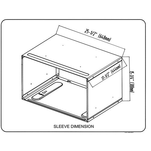 Keystone/KSTSLV1(JUST WALL SLEEVE) for Through-the-Wall Air Conditioners - White