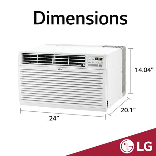 LG/LT1016CER 9, 800 BTU Through-the-Wall Air Conditioner w/Remote (115V) - White