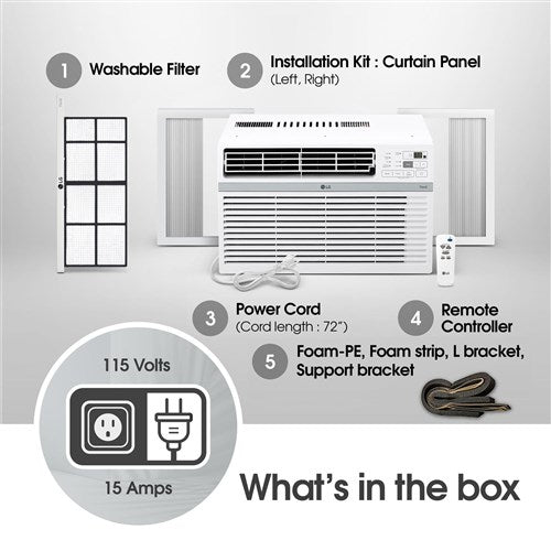 LG 8, 000 BTU Window Air Conditioner with Wifi Controls