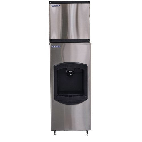 Norpole/NPCIM350M Commercial Ice Maker Head, Makes up to 350 lbs Per Day, Auto Shut-Off - Stainless