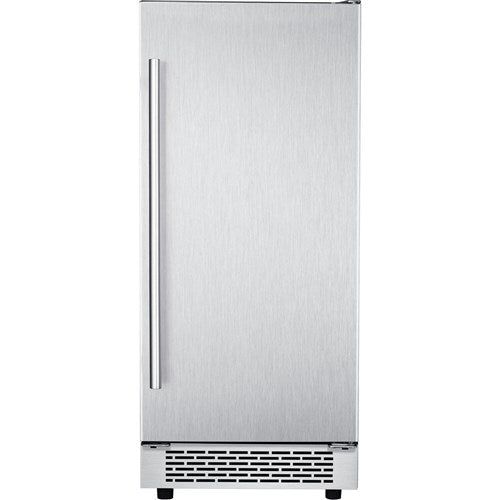 Hanover/HIM60701-5SS The Vault Undercounter Ice Maker, 32 lbs/day, Touch Control, Pump - Stainless Steel