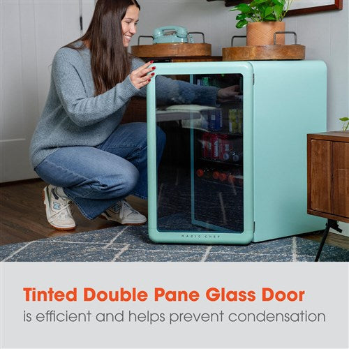 Magic Chef/MCB34CHM 3.4 cu. ft. Retro Beverage Cooler - Mint