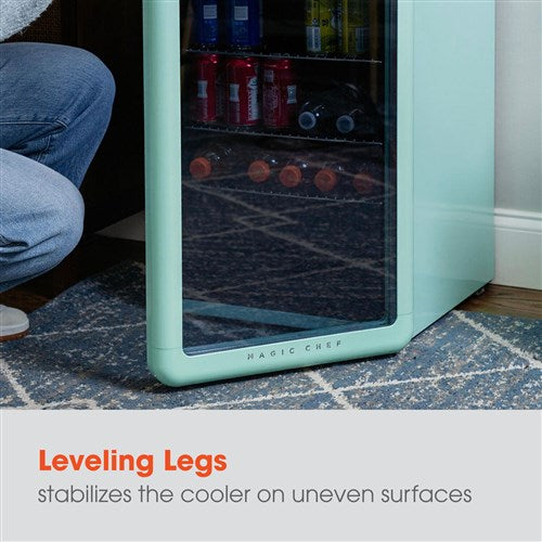 Magic Chef/MCB34CHM 3.4 cu. ft. Retro Beverage Cooler - Mint