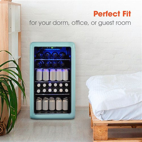 Magic Chef/MCB34CHM 3.4 cu. ft. Retro Beverage Cooler - Mint