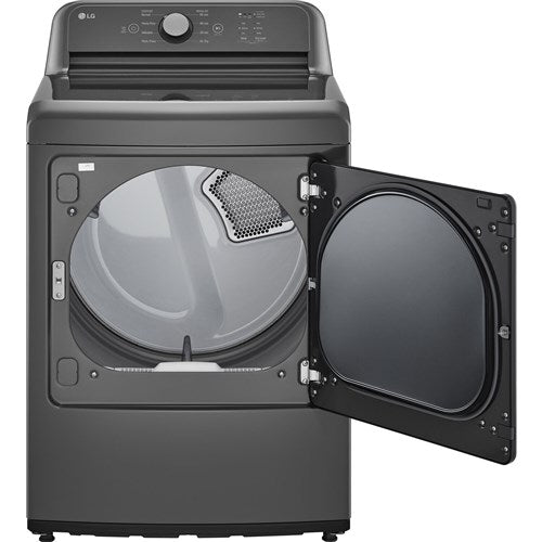 LG 7.3 CF Gas Dryer, Sensor Dry, NeverRust Stainless Steel Drum - Monochrome Grey