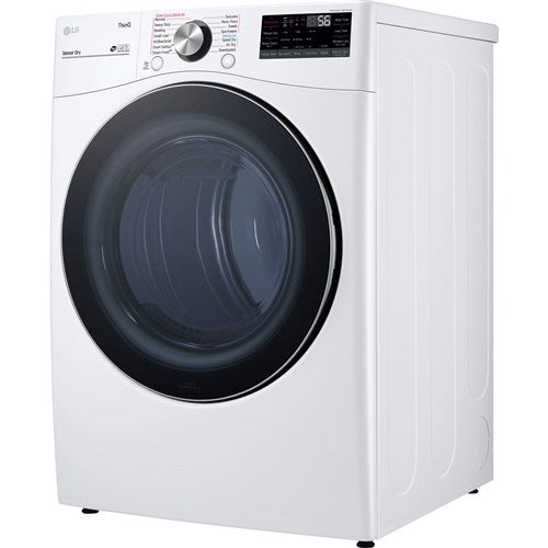 LG/DLEX4200W 7.4 CF Ultra Large Capacity E Dryer w/ Sensor Dry, TurboSteam, Wi-Fi - White