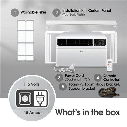 LG/LW1022IVSM 10, 000 BTU Inverter Window Air Conditioner, Electronic Controls