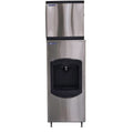 Norpole/NPCIM35D Commercial Dispensing Ice Maker, 350 lb output, 230lb bin capacity - Stainless