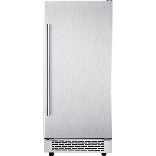 Hanover/HIM60701-1SS Library Series Undercounter Ice Maker, 32 lbs/day, Touch Control, Pump - Stainless Steel
