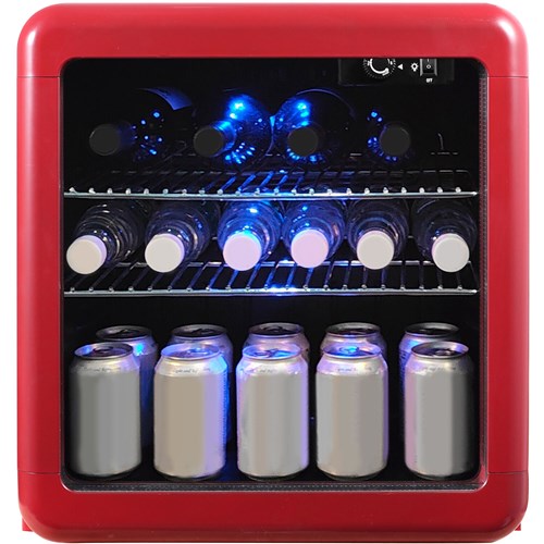 Magic Chef/MCB17CHR 1.7 cu. ft. Retro Mini Beverage Cooler - Red