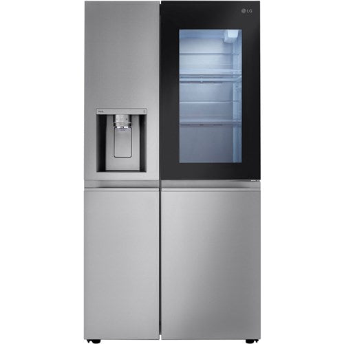 LG 27 CF Side-by-Side InstaView, Dual Ice Makers with Craft Ice - Stainless