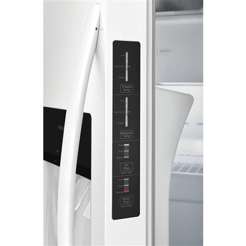 Frigidaire 22.2 Cu Ft SD SxS Refrigerator, smooth finish - White