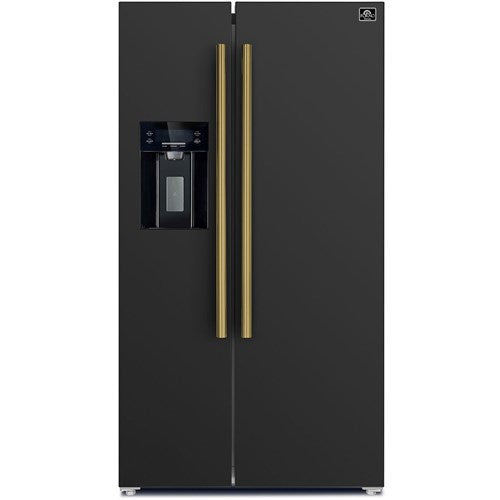 Forno Espresso 20 CF Side-By-Side Refrigerator, Dispenser - Black