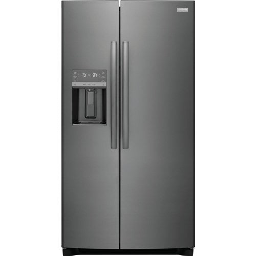 Frigidaire 25.6 Cu Ft 36" SD SxS Refrigerator, ADA, ESTAR - Black SS