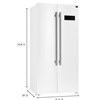 Forno Espresso 16 CF Side-by-Side Refrigerator - White