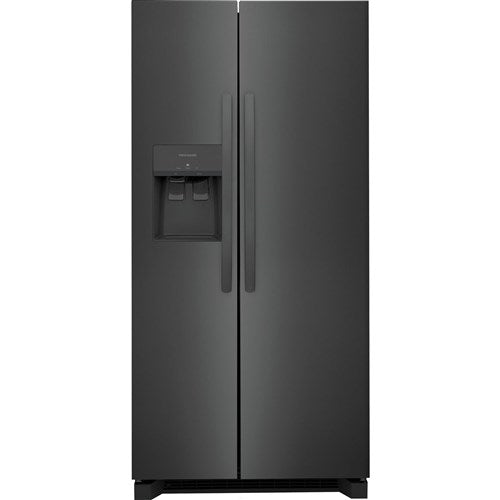 Frigidaire 22.2 Cu Ft 33" SD SxS Refrigerator - Black Stainless