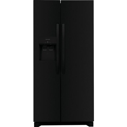 Frigidaire 22.2 Cu Ft 33" SD SxS Refrigerator, smooth finish - Black