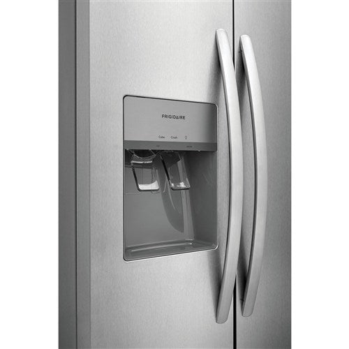 Frigidaire 22.2 CF Counter Depth SxS Refrigerator, Water/Ice Dispense, - Stainless