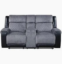 Gray Reclining Love Seat Sofa