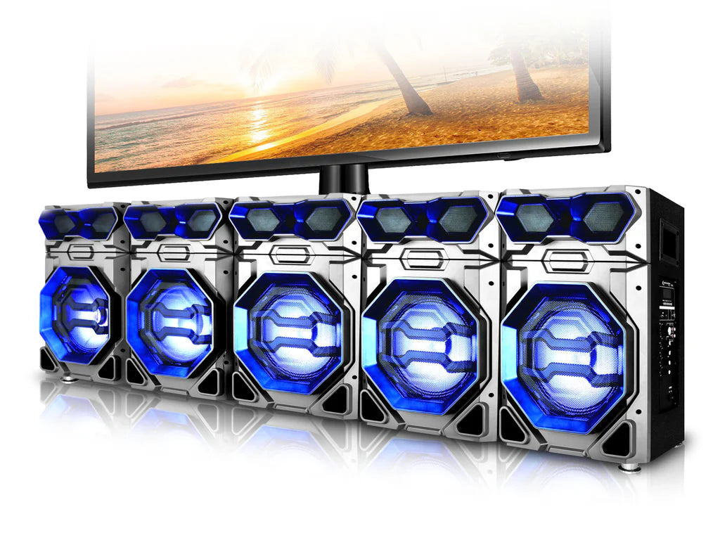 XApp69Stand Quintuple Entertainment Center W/ Bluetooth