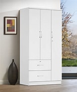 3-Door, 2-Drawer Wardrobe Closet